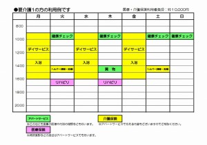 要介護１の方の利用ケース